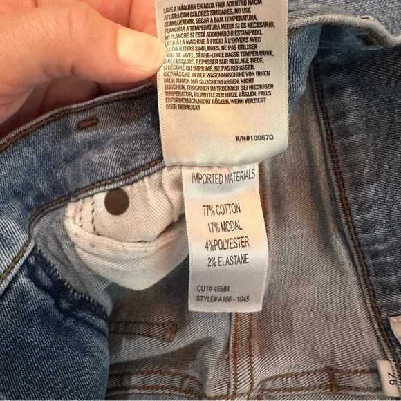 🚨LAST CHANCE🚨 AGOLDE women’s Sophie High Rise Skinny jeans in Color Scheme 26 - Picture 9 of 9